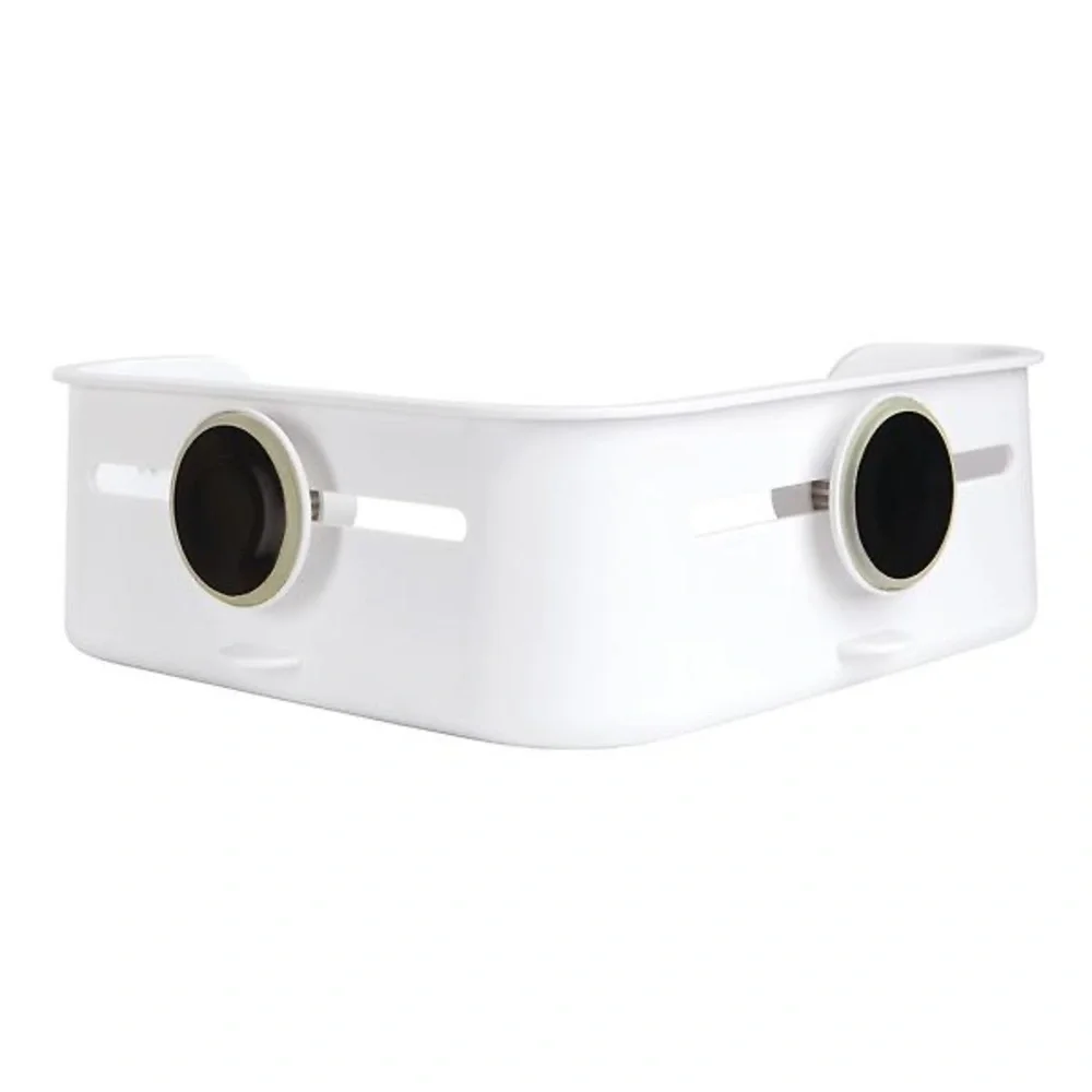 NWT Umbra Flex Gel-Lock Bathroom Shower White Corner Organizer Bin Minimal